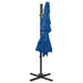 Umbrelă de soare 4 niveluri, stâlp aluminiu, azuriu, 250x250 cm - WALTI WALTI