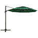 Umbrelă de soare 4 niveluri, stâlp de aluminiu, verde, 3x3 m - WALTI WALTI