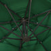 Umbrelă de soare 4 niveluri, stâlp de aluminiu, verde, 3x3 m - WALTI WALTI