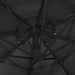 Umbrelă de soare 4 niveluri, stâlp de aluminiu, negru, 3x3 m - WALTI WALTI