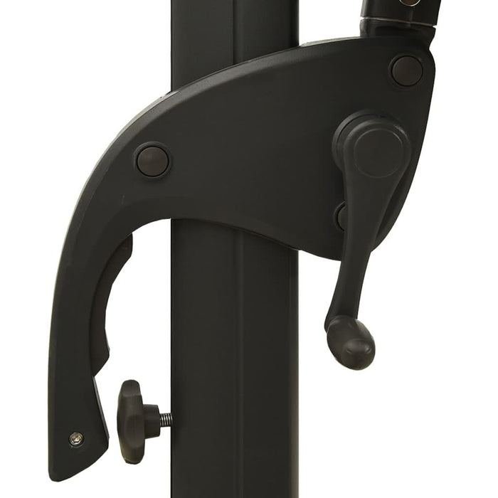 Umbrelă de soare 4 niveluri, stâlp de aluminiu, negru, 3x3 m - WALTI WALTI