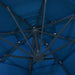 Umbrelă de soare 4 niveluri, stâlp de aluminiu, azuriu, 3x3 m - WALTI WALTI
