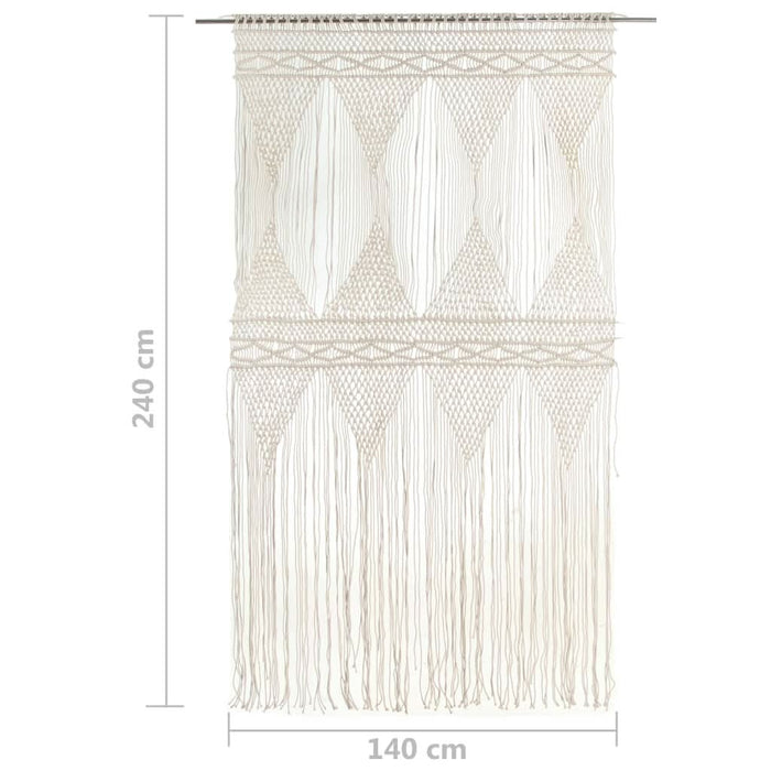 Perdea macrame, 140 x 240 cm, bumbac - WALTI WALTI