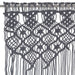 Perdea macrame, antracit, 140 x 240 cm, bumbac - WALTI WALTI