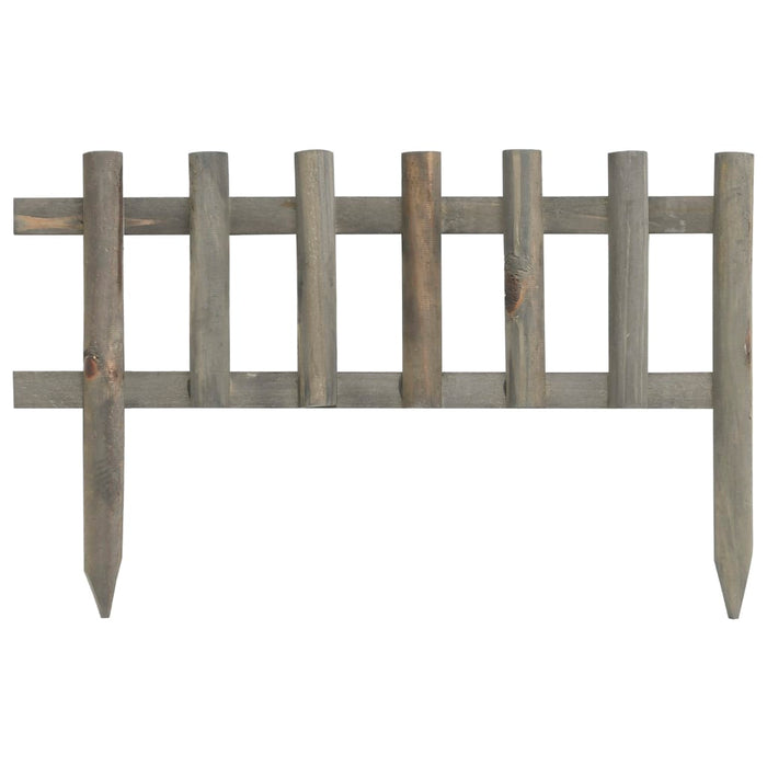 Borduri de gazon,10 buc., 4,4 m, lemn de brad - WALTI WALTI