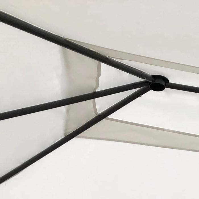 Pavilion cu huse pentru stâlpi, crem, 3x4x2,6 m, 160 g/m² - WALTI WALTI