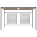 Pavilion grădină, acoperiș retractabil gri taupe 3x4x2,3 m 180 g/m² - WALTI WALTI