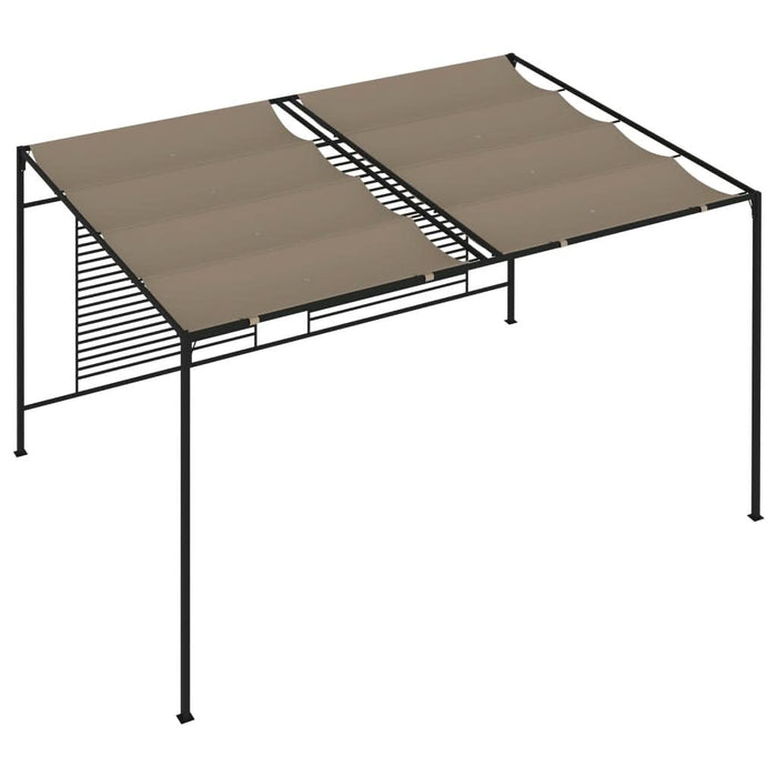 Pavilion grădină, acoperiș retractabil gri taupe 3x4x2,3 m 180 g/m² - WALTI WALTI