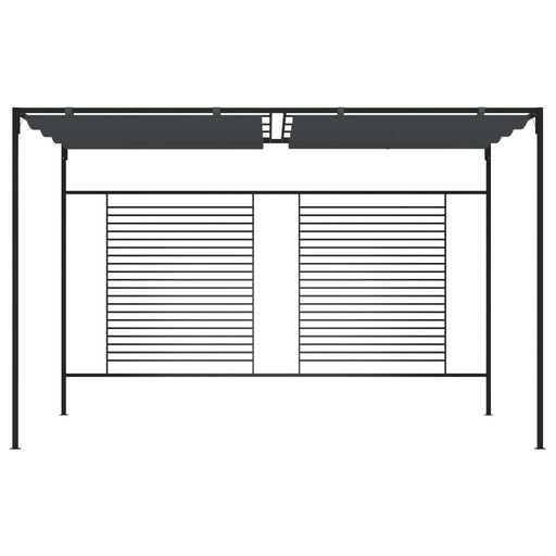 Pavilion cu acoperiș retractabil, antracit, 4x3x2,3 m, 180 g/m² - WALTI WALTI