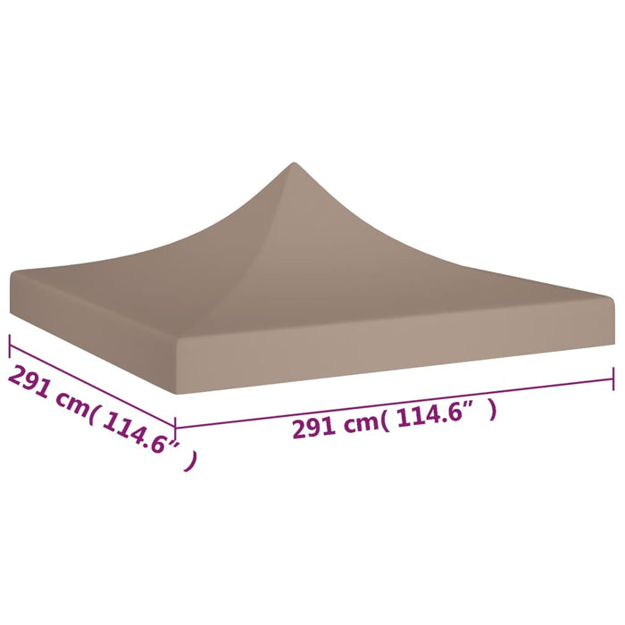 Acoperiș pentru cort de petrecere, gri taupe, 3x3 m, 270 g/m² - WALTI WALTI