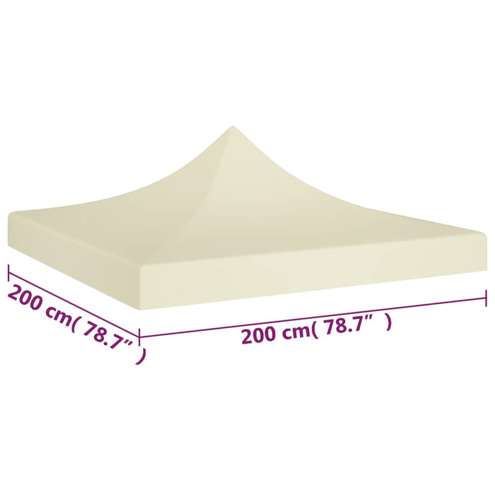 Acoperiș pentru cort de petrecere, crem, 2 x 2 m, 270 g/m² - WALTI WALTI