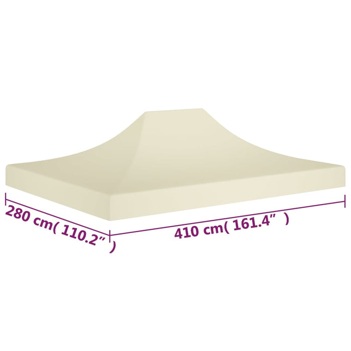 Acoperiș pentru cort de petrecere, crem, 4 x 3 m, 270 g/m² - WALTI WALTI