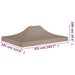 Acoperiș cort de petrecere, gri taupe, 4,5 x 3 m, 270 g/m² - WALTI WALTI