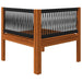 Set mobilier grădină cu perne, crem, 6 piese, lemn masiv acacia - WALTI WALTI