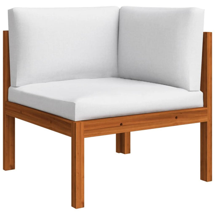 Set mobilier grădină cu perne 12 piese crem lemn masiv acacia - WALTI WALTI