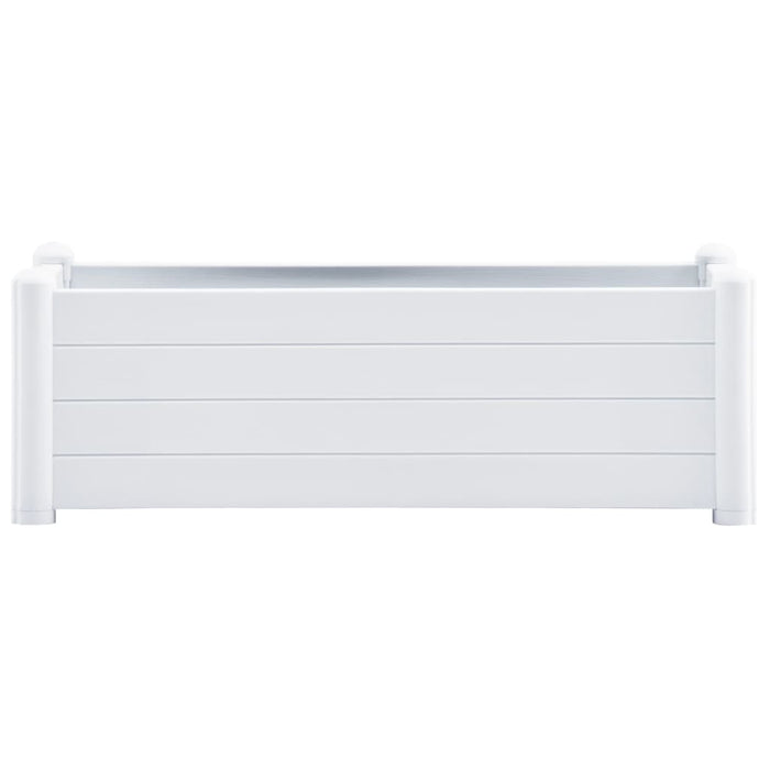 Strat înălțat de grădină, alb, 100 x 43 x 35 cm, PP - WALTI WALTI