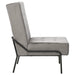 Scaun de relaxare, 65x79x87 cm, gri deschis, catifea - WALTI WALTI