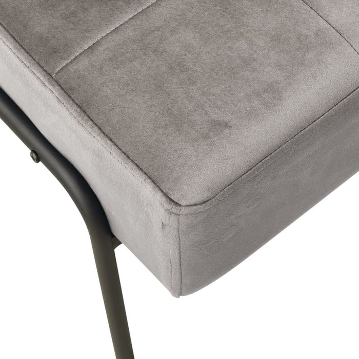 Scaun de relaxare, 65x79x87 cm, gri deschis, catifea - WALTI WALTI