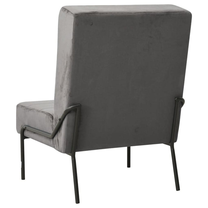 Scaun de relaxare, gri închis, 65x79x87 cm, catifea - WALTI WALTI