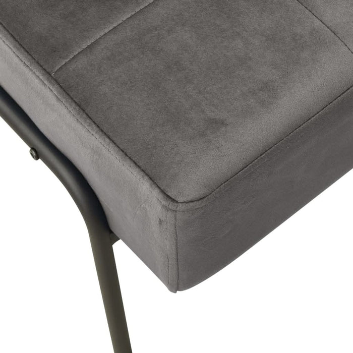 Scaun de relaxare, gri închis, 65x79x87 cm, catifea - WALTI WALTI