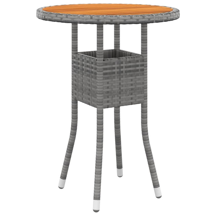 Set mobilier de grădină, 3 piese, gri, poliratan - WALTI WALTI