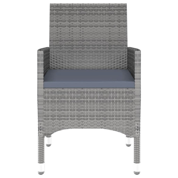 Set mobilier de grădină, 3 piese, gri, poliratan - WALTI WALTI