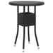 Set mobilier de grădină, 5 piese, negru, poliratan - WALTI WALTI