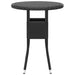 Set mobilier de grădină, 5 piese, negru, poliratan - WALTI WALTI