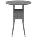 Set mobilier de grădină, 5 piese, gri, poliratan - WALTI WALTI