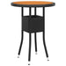 Set mobilier de grădină, 5 piese, negru, poliratan - WALTI WALTI
