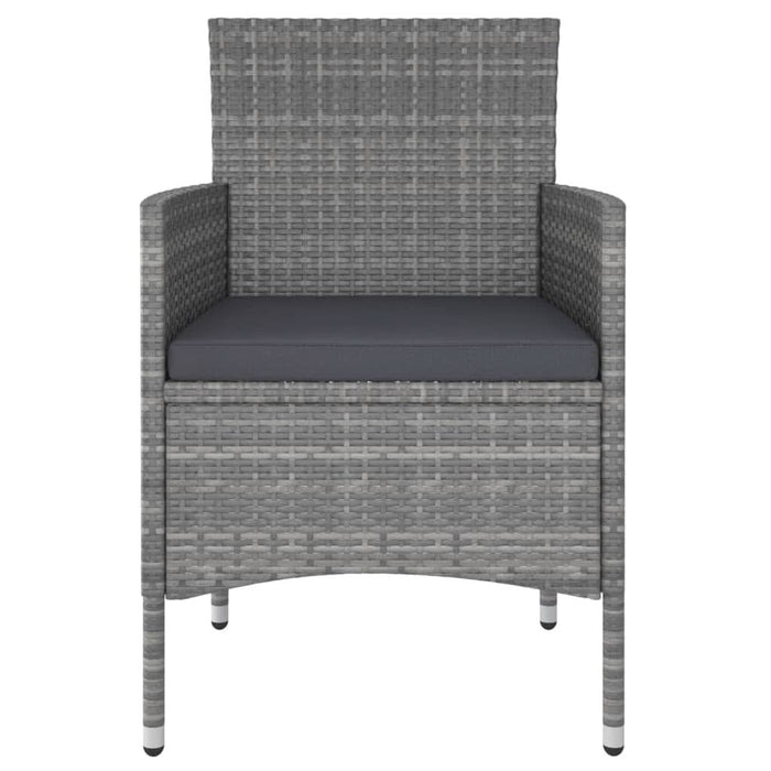 Set mobilier de grădină, 5 piese, gri, poliratan - WALTI WALTI