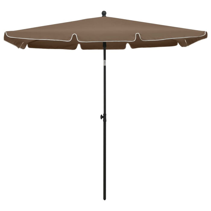 Umbrelă de grădină cu stâlp, gri taupe, 210x140 cm - WALTI WALTI