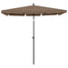 Umbrelă de grădină cu stâlp, gri taupe, 210x140 cm - WALTI WALTI