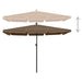 Umbrelă de grădină cu stâlp, gri taupe, 210x140 cm - WALTI WALTI