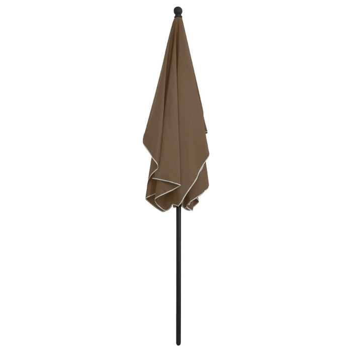Umbrelă de grădină cu stâlp, gri taupe, 210x140 cm - WALTI WALTI