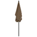 Umbrelă de grădină cu stâlp, gri taupe, 210x140 cm - WALTI WALTI