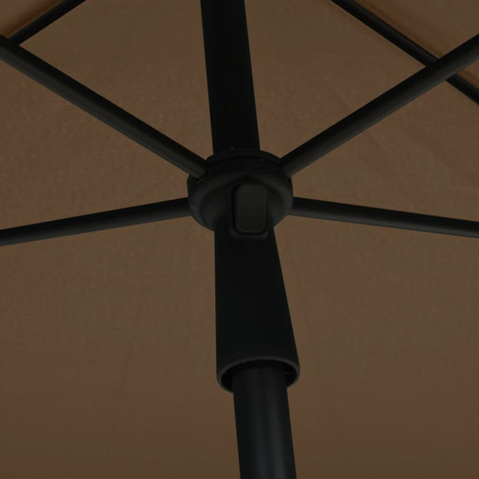 Umbrelă de grădină cu stâlp, gri taupe, 210x140 cm - WALTI WALTI