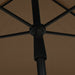 Umbrelă de grădină cu stâlp, gri taupe, 210x140 cm - WALTI WALTI