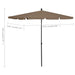 Umbrelă de grădină cu stâlp, gri taupe, 210x140 cm - WALTI WALTI