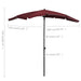Umbrelă de grădină cu stâlp, roșu bordo, 200x130 cm - WALTI WALTI