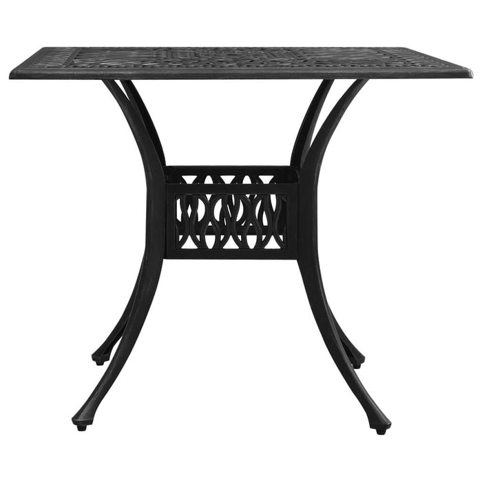 Masă de grădină, negru, 90x90x73 cm, aluminiu turnat - WALTI WALTI