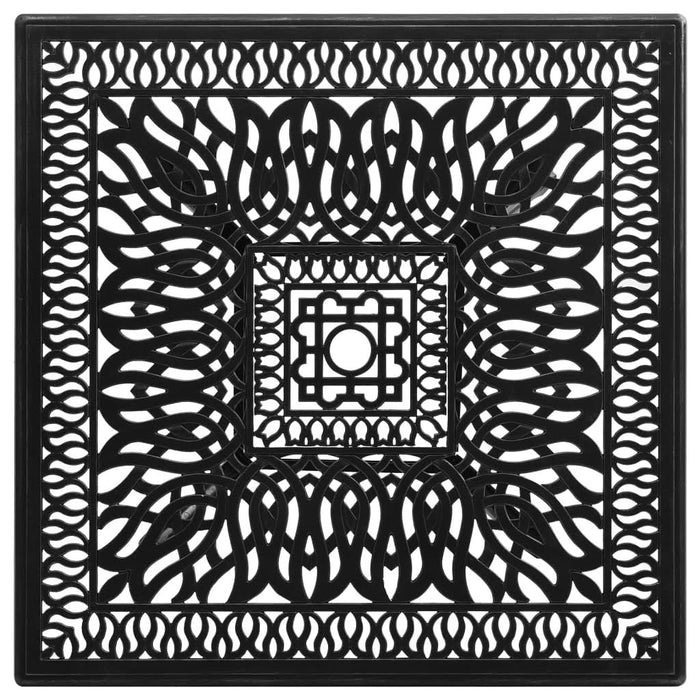 Masă de grădină, negru, 90x90x73 cm, aluminiu turnat - WALTI WALTI