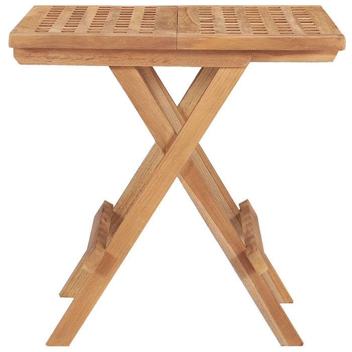 Masă de grădină pliabilă, 50 x 50 x 50 cm, lemn masiv tec - WALTI WALTI