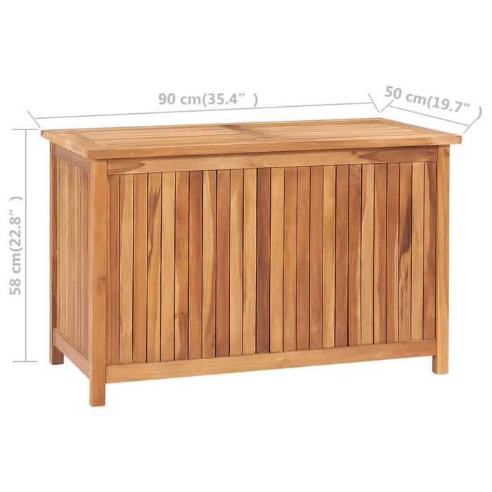 Ladă de depozitare grădină, 90x50x58 cm, lemn masiv de tec - WALTI WALTI