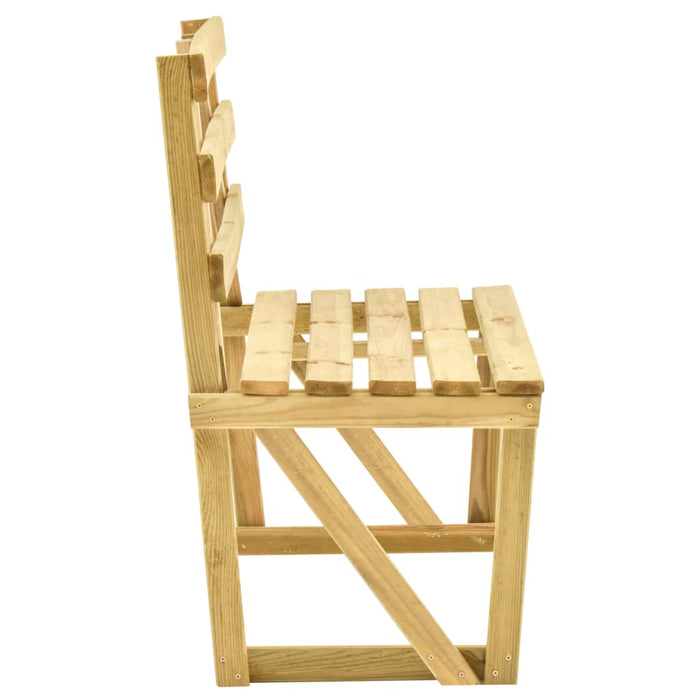 Bancă de grădină, 120 cm, lemn de pin tratat - WALTI WALTI