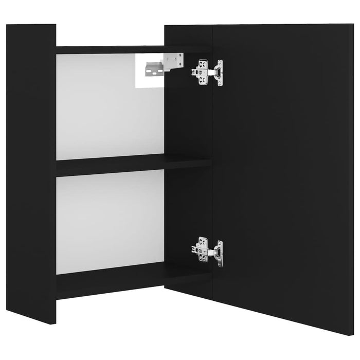 Dulap de baie cu oglindă, negru, 62,5 x 20,5 x 64 cm, PAL - WALTI WALTI