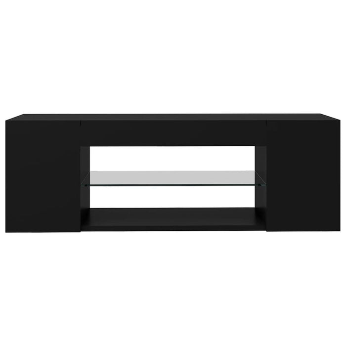 Comodă TV cu lumini LED, negru, 90x39x30 cm - WALTI WALTI
