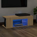 Comodă TV cu lumini LED, stejar Sonoma, 90x39x30 cm - WALTI WALTI