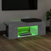 Comodă TV cu lumini LED, gri beton, 90x39x30 cm - WALTI WALTI