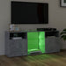 Comodă TV cu lumini LED, gri beton, 120x30x50 cm - WALTI WALTI